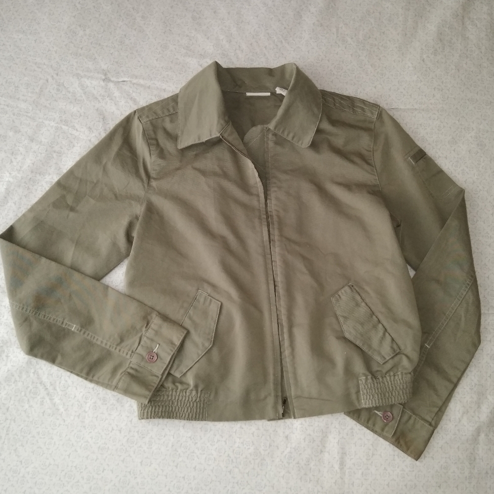 Halogen Olive Green Khaki Cargo Jacket
